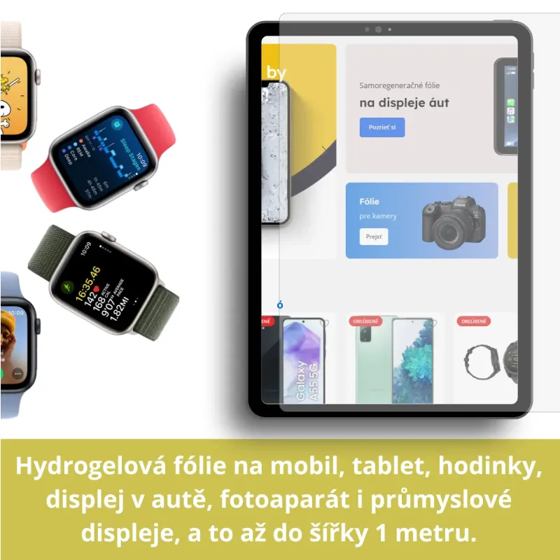 Zařízení, pro která vyrábíme hydrogelové ochranné fólie