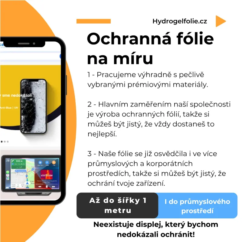 Ochranná fólie na míru do šířky jednoho metru pro průmyslové použití